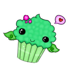 Cupcake green Marty