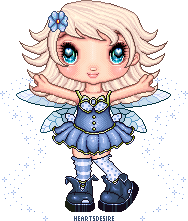 Forget me not - Pixel fairy contest entry by Heartsdesire-fantasy