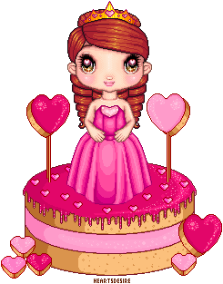 Sweet Valentines day inspired Cake pixels by Heartsdesire-fantasy