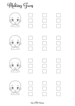 Making Faces swatch chart small