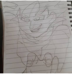 Goku black  sketch drawing