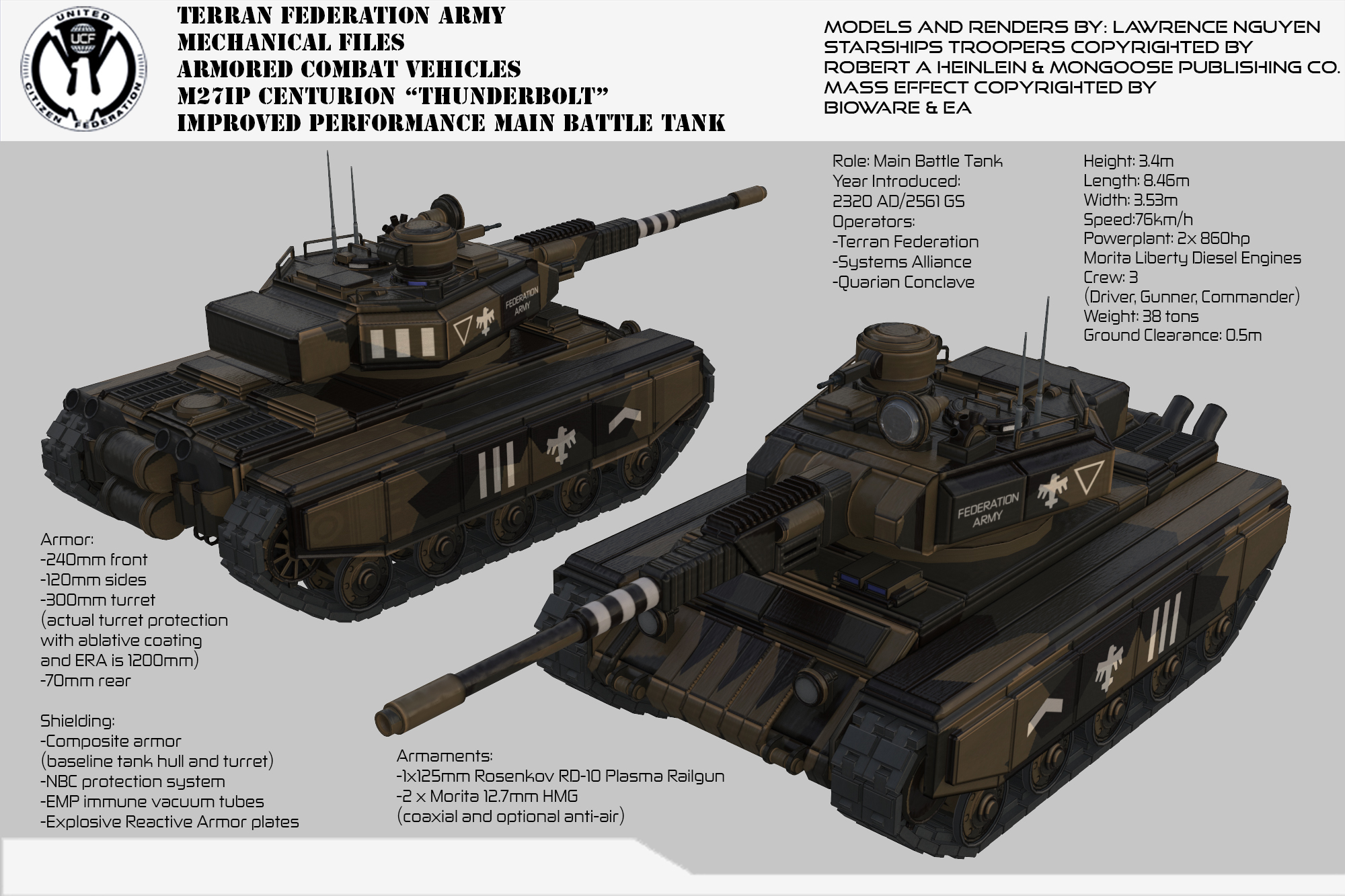 UCF M27IP Centurion II MBT by larrynguyen0096 on DeviantArt
