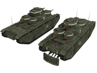 Valkyria Chronicles-style T-35 by larrynguyen0096