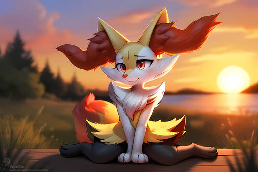 Braixen portrait