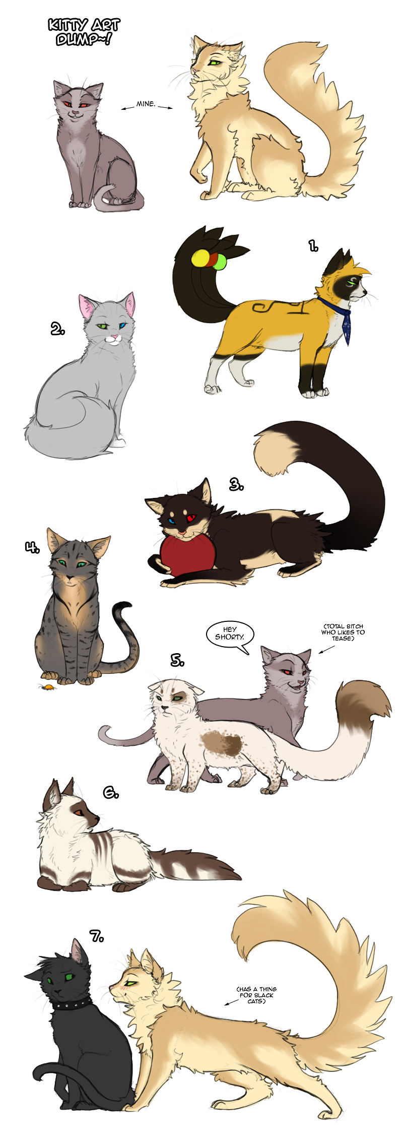 Frickin' cat-art-dump