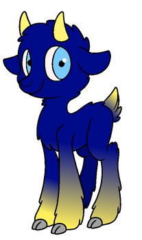 Adoptable Star Theme Goat closed