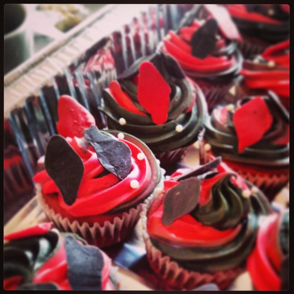 Harley quinn cupcake