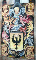 Aguilo. Heraldic Shield  gobelin-tapestry