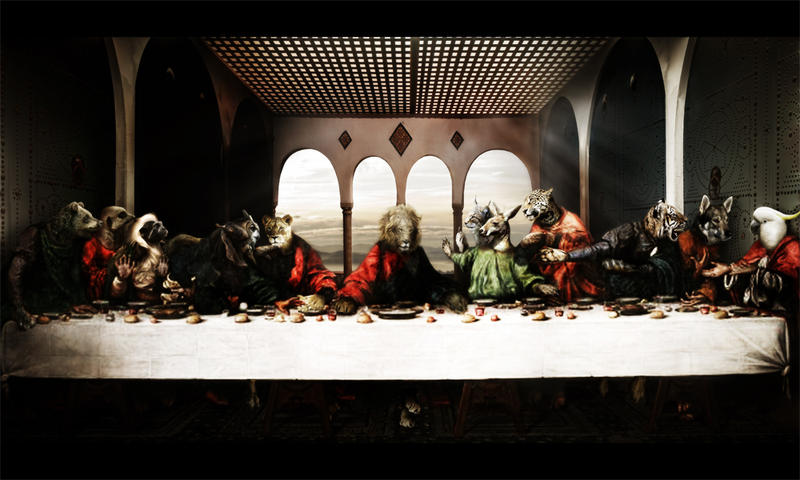 Last Supper Rabbit the last supper animal by Wolves-PSD on DeviantArt
