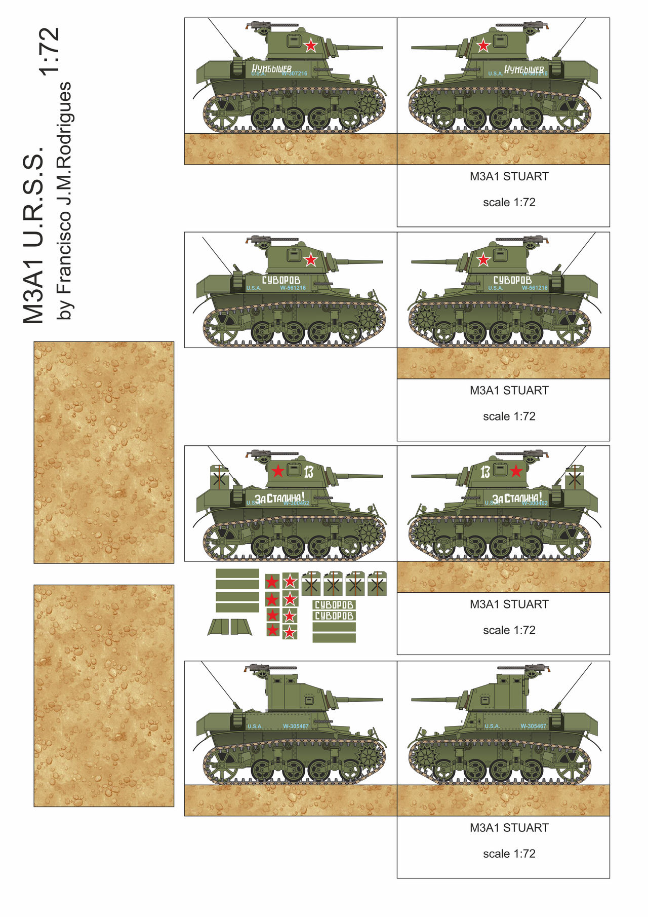 Ww-ii Us M3 Stuart 2d 002 by Luzitanos on DeviantArt