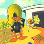 Daffy on the ranch