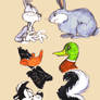 Rabbit, Duck and Skunk