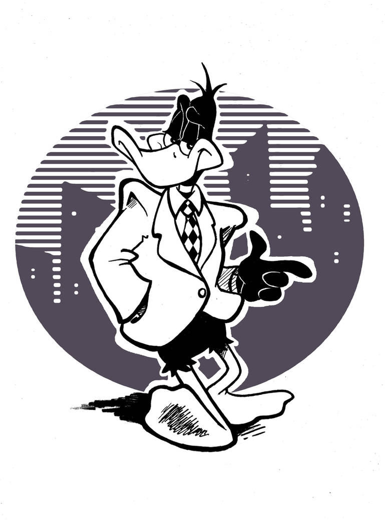 Business Daffy black and white by JuneDuck21 on DeviantArt
