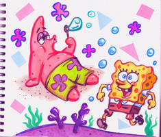 SpongeBob and Patrick sketches