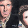 Star Wars G7 - Han Solo and Leia Sketch Card (2pc)