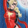 MGH Avengers - Ms. Marvel (Retro) Sketch Art Card