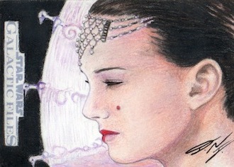 Star Wars GF - Queen Amidala Sketch Card