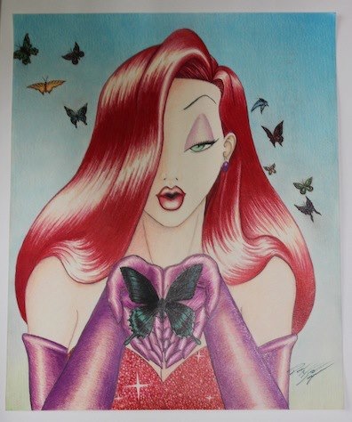 Jessica Rabbit Original Art 1 by Denae