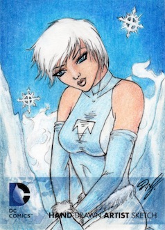 DC Comics - Ice (Tora) Artist Sketch Card