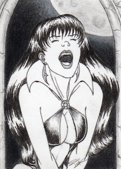 All New Vampirella Sketch Art Card 4