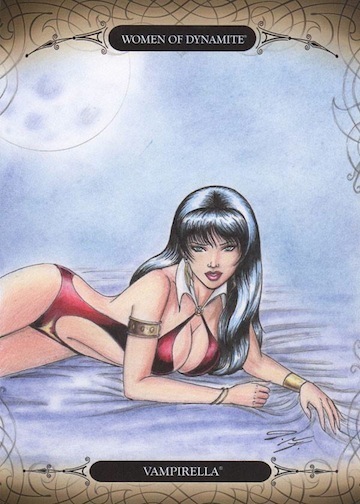 Women of Dynamite-Vampirella 5x7 Sketch Art Card 3