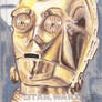 Star Wars Illustrated ANH - C3PO Sketchagraph