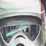 Star Wars ROTJ 3D - Scout Trooper Sketch Card