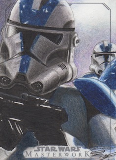 SW Masterwork - Clone Trooper Artist Return Card