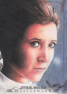 Star Wars Masterwork - Leia Sketch Art Card 4