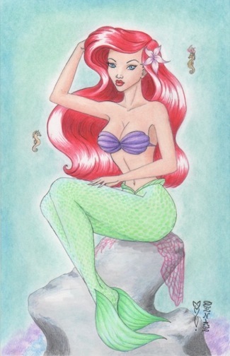 Ariel Original Art by Denae