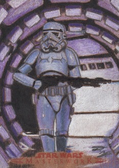 SW Masterwork - Stormtrooper (Wood) Sketch Card