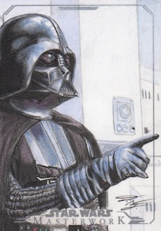 Star Wars Masterwork - Darth Vader Sketch Card 1