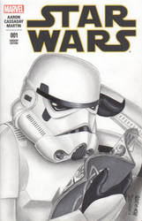 Stormtrooper Sketch Comic Cover (Commission)