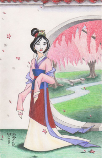 Mulan Original Art by Denae