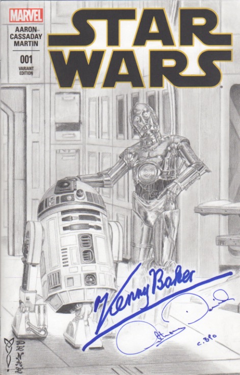 Star Wars - R2-D2 - C-3PO Sketch Cover - Marvel