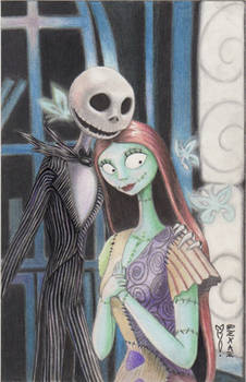 Jack and Sally Original Art by Denae