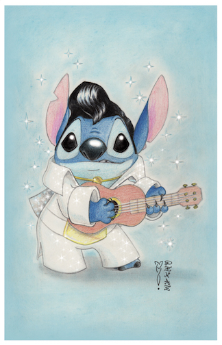 Stitch Elvis by Denae