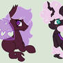 Queen Chrysalis x fluffle puff Adopts - Closed
