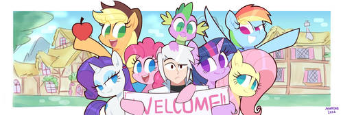 MY LIFE IN EQUESTRIA (Twitter Banner) by AceSlingeRexo