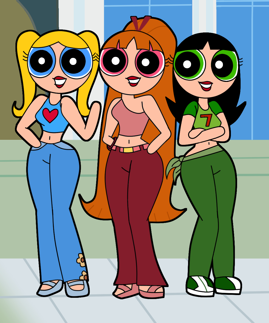 Powerpoff Deviantart Power Puff Teens by ShenBeArtin on DeviantArt