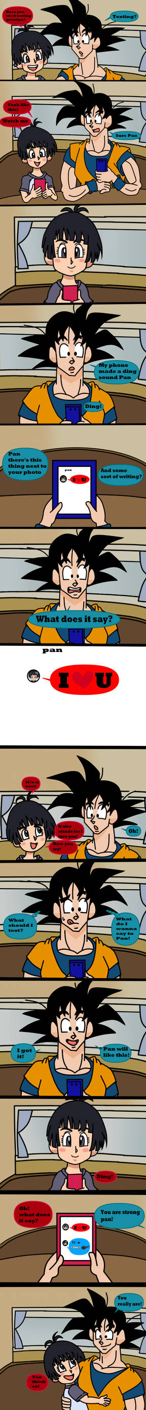 Deviantart Red Texting Goku learns texting by ShenBeArtin on DeviantArt