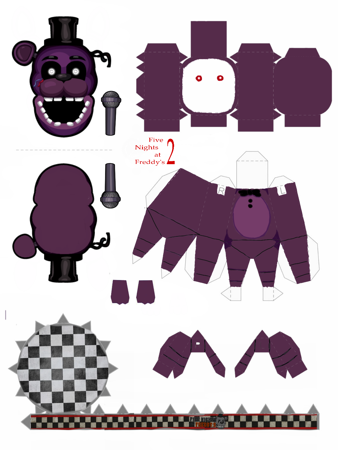 3D file Shadow Freddy papercraft from Five Nights at Freddy's 🌐・Model to  download and 3D print・Cults