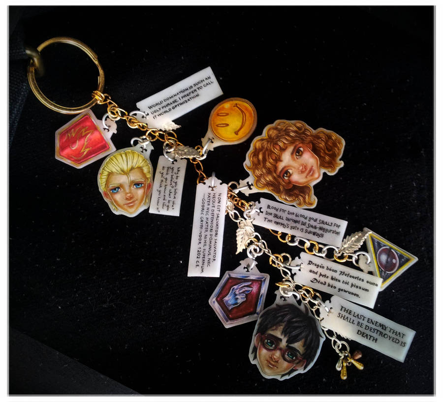 HPMoR shrinky dinks charms by Korn-Elia