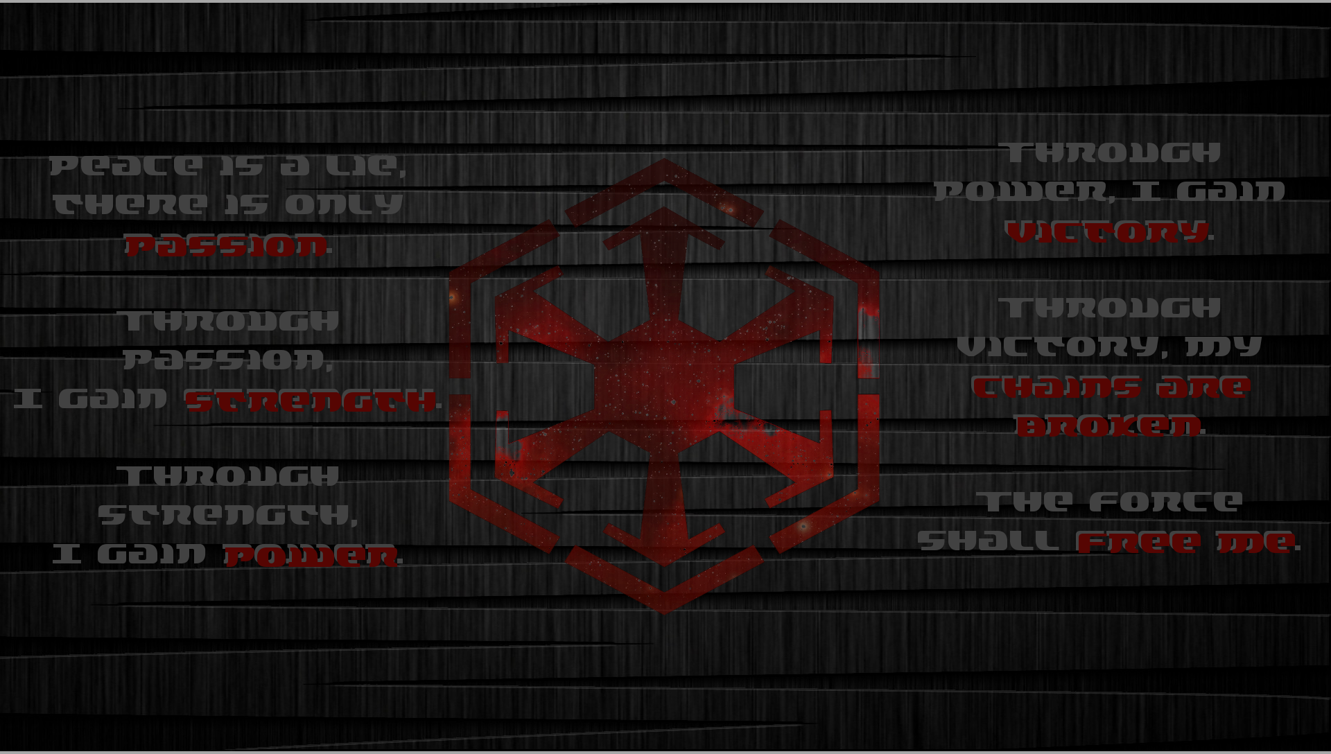 Sith Code Wallpaper by Madeyro on DeviantArt