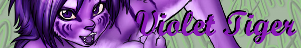 Violet Tiger Banner