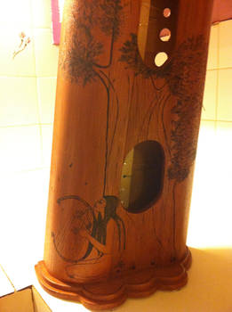 Celtic Harp Pyrography 3