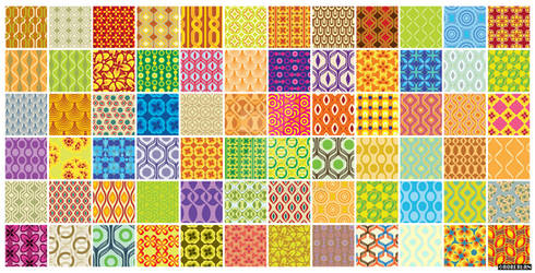 72 retro patterns