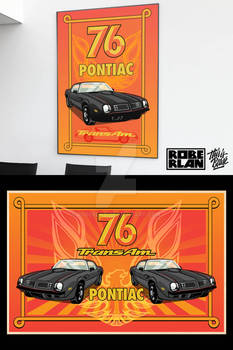 76 Pontiac Poster Commission