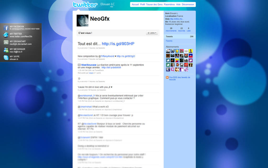 Twitter background by Neo8gfx