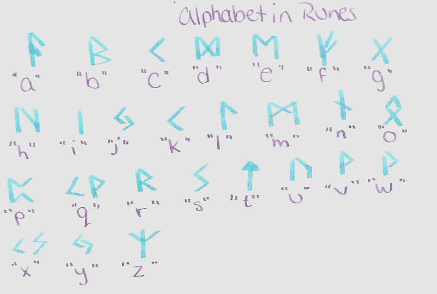 Delta Rune Alphabet Alphabet in Runes by XDhawtyXD114 on DeviantArt